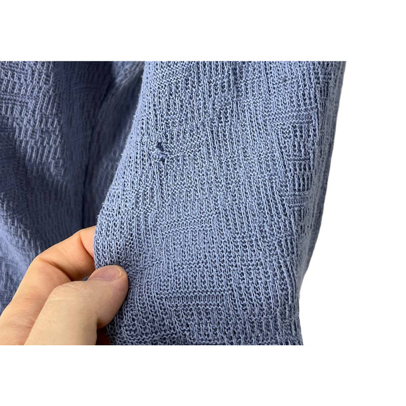 FREE PEOPLE Blue Floral Top SZ LG - Picture 10 of 10